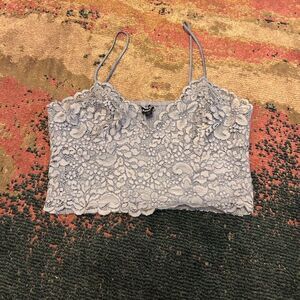 Lace Cropped Cami Top